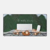 Adorable Fox Family Schreibtischunterlage (Tastatur & Maus)