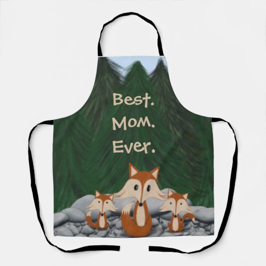 Adorable Fox Family Schürze (Vorderseite)