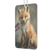 Adorable Fox Kit mit Lavendel-Blume Autolufterfrischer (Links)