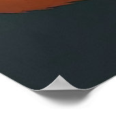 Adorable Fox Liebe Couple Illustration Poster (Ecke)