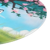 Adorable Fox sitzend unter Tree-68563 Schneidebrett (Ecke)