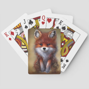 Adorable Fox Spielkarten