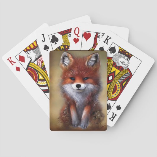 Adorable Fox Spielkarten (Rückseite)