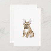 Adorable french bulldog puppy dankeskarte (Vorne/Hinten)