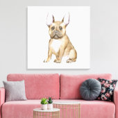 Adorable french bulldog puppy leinwanddruck (Insitu (Wohnzimmer))