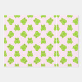 Adorable Frogs Collection - Niedliche Froschthemen Geschenkpapier Set (Vorderseite 2)