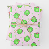 Adorable Frogs Collection - Niedliche Froschthemen Geschenkpapier Set (Beispiel)