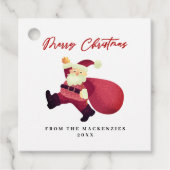 Adorable Frohe Weihnachten Geschenkanhänger (Vorderseite)