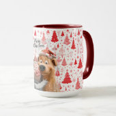 Adorable "Frohe Weihnachten" Tierfreunde Tasse (VorderseiteRechts)