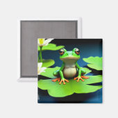 Adorable Frosch Birthday Magnet (Vorderseite/Rückseite)