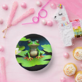Adorable Frosch Birthday Pappteller (Party)