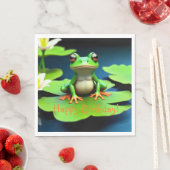 Adorable Frosch Birthday Serviette (Beispiel)