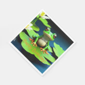 Adorable Frosch Birthday Serviette (Ecke)