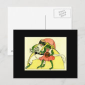 Adorable Frosch Couple Postkarte (Vorne/Hinten)
