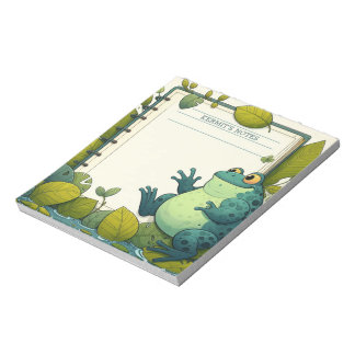 Adorable Frosch Notizblock