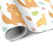 Adorable Füchse Geschenkpapier (Rolleneckpunkt)