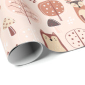 Adorable Füchse und Hirsche Geschenkpapier (Rolleneckpunkt)