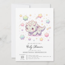 Adorable Fun Dinosaur Babydusche