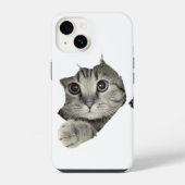 Adorable Funny Cat iPhone Case Hülle (Rückseite)
