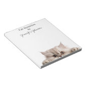 Adorable Funny Cat Notepad Notizblock (angewinkelt)