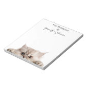 Adorable Funny Cat Notepad Notizblock (Rotiert)