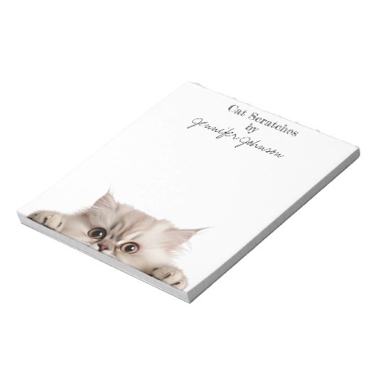 Adorable Funny Cat Notepad Notizblock (Rotiert)