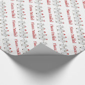 Adorable FUNNY Fleece Navidad Christmas Sheep Geschenkpapier (Ecke)