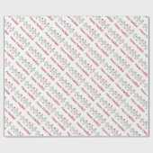 Adorable FUNNY Fleece Navidad Christmas Sheep Geschenkpapier (Flach)