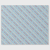 Adorable FUNNY Fleece Navidad Christmas Sheep Geschenkpapier (Flach)