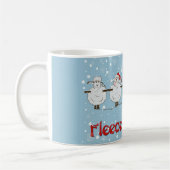 Adorable FUNNY Fleece Navidad Christmas Sheep Kaffeetasse (Links)