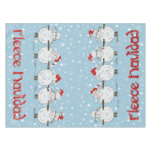 Adorable FUNNY Fleece Navidad Christmas Sheep Tischdecke (Vorderseite (Horizontal))