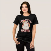 Adorable Funny Ghost - Niedliches Valentine Ghost Tri-Blend Shirt (Vorderseite voll)