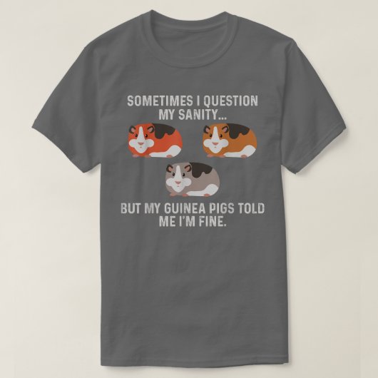 Adorable Funny Guinea Pig erzählte mir, ich bin ei T-Shirt (Design vorne)