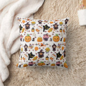 Adorable Funny Kawaii Halloween Muster Kissen (Decke)