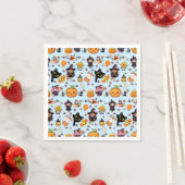 Adorable Funny Kawaii Halloween Muster Serviette (Beispiel)
