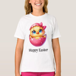 Adorable Funny Niedlich Oaster Baby Chick Pink Egg T-Shirt