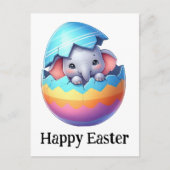 Adorable Funny Niedlich Oaster Baby Elephant Postkarte (Vorderseite)