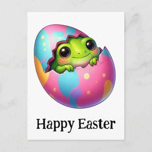 Adorable Funny Niedlich Oaster Baby Frog Postkarte (Vorderseite)