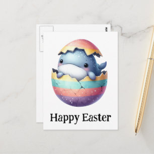 Adorable Funny Niedlich Oaster Baby Whale Postkarte