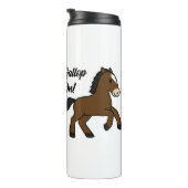 Adorable Gallop On! Happy Foal Kawaii Horse Design Thermosbecher (Nach rechts gedreht)