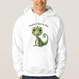 Adorable Gecko Pocket Hoodie - Funny Niedlich Rept