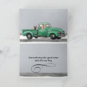 Adorable German Shepherd Father's Day Card Karte (Innenseite)