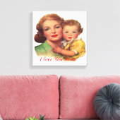 Adorable Geschenk für den Muttertag Leinwanddruck (Insitu (Wohnzimmer))