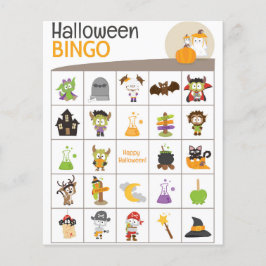 Adorable Ghost & Bird Halloween BINGO Board!