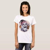 Adorable Ghost Halloween T - Shirt (Vorne ganz)