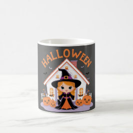 Adorable Ghost House Dekoration für Halloween Kaffeetasse