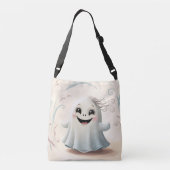 Adorable Ghosting Friend Halloween DesignTote Tragetaschen Mit Langen Trägern (Rückseite)