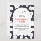 Adorable Ghosts Halloween Bash Personalisiert Einladung (Vorderseite)