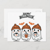 Adorable Ghosts Halloween Postcard - Ideal für S Postkarte (Vorne/Hinten)