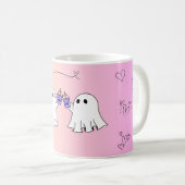Adorable Ghosts Kaffeemaschine - Ideal zu Hallowee Kaffeetasse (VorderseiteRechts)